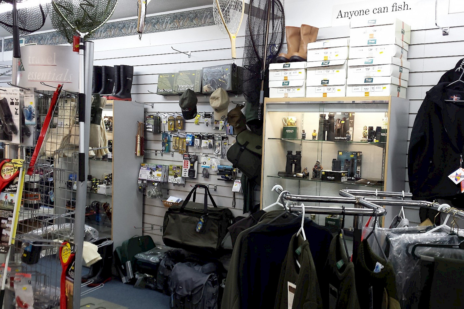 Fly fishing equipment, in Rosyth, Fife